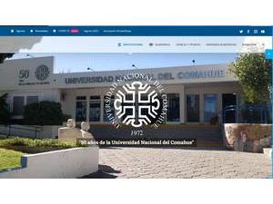 National University of Comahue's Website Screenshot