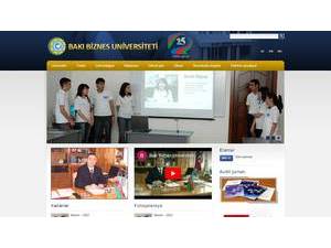 Baki Biznes Universiteti's Website Screenshot