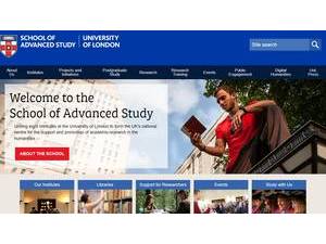 School of Advanced Study, University of London's Website Screenshot