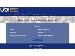Bolivian University of Information Technology's Website Screenshot
