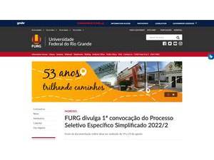 Federal Foundation University of Rio Grande's Website Screenshot