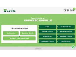 University of the Region of Joinville's Website Screenshot