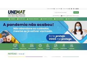 Mato Grosso State University's Website Screenshot