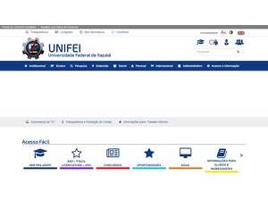 Federal University of Itajubá's Website Screenshot