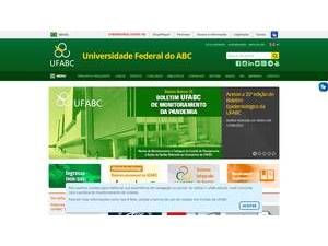Federal University of ABC's Website Screenshot