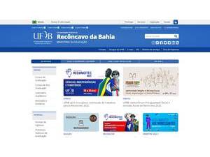 Federal University of Recôncavo da Bahia's Website Screenshot