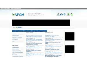 Universidade Federal dos Vales do Jequitinhonha e Mucuri's Website Screenshot