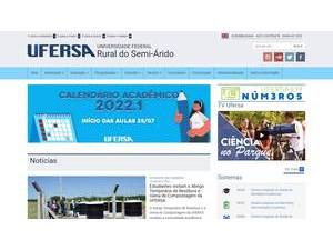 Federal Rural University of the Semiarid Region's Website Screenshot
