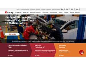 University of Technology of Chile's Website Screenshot