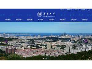 Ludong University's Website Screenshot