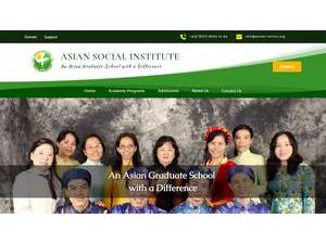 Asian Social Institute's Website Screenshot