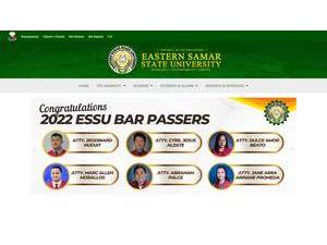 Eastern Samar State University's Website Screenshot