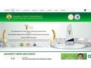 Isabela State University's Website Screenshot