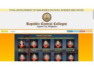Republic Central Colleges's Website Screenshot