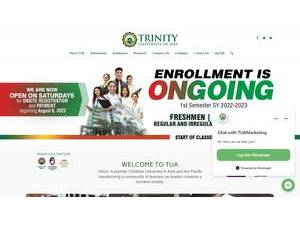 Trinity University of Asia's Website Screenshot