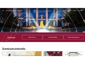 University of the Philippines System's Website Screenshot