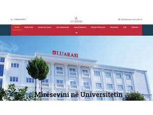 Luarasi University's Website Screenshot