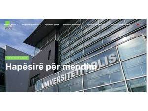 Polis University's Website Screenshot