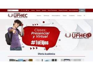 University Federico Henriquez y Carvajal's Website Screenshot