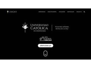 Universidad Catolica de Honduras's Website Screenshot