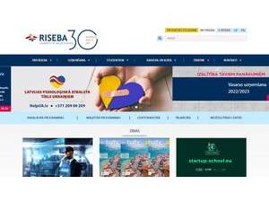 RISEBA University of Applied Sciences's Website Screenshot