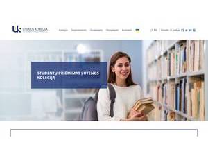 Utena University of Applied Sciences's Website Screenshot