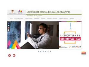 State University of the Valley of Ecatepec's Website Screenshot
