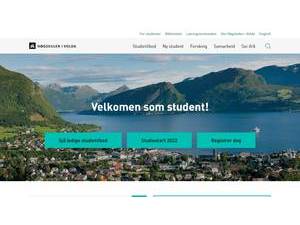 Volda University College's Website Screenshot