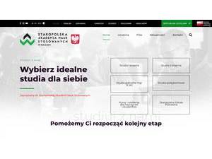 Staropolska Szkola Wyzsza w Kielcach's Website Screenshot