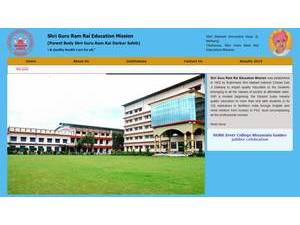 Shri Guru Ram Rai Education Mission's Website Screenshot