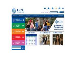 Lebanese Canadian University's Website Screenshot