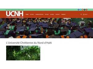 North Haiti Christian University's Website Screenshot