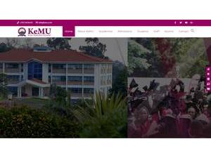 Kenya Methodist University's Website Screenshot