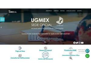UGMEX's Website Screenshot