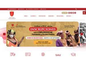 Bolívar Fine Arts and Sciences University's Website Screenshot