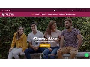 Universidad Escuela Libre de Derecho's Website Screenshot