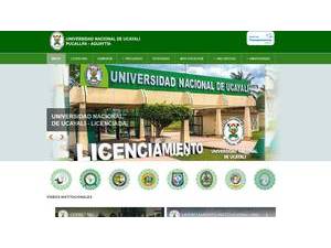 National University of Ucayali's Website Screenshot