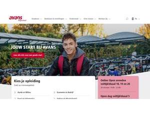 AVANS University of Applied Sciences's Website Screenshot