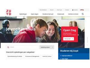 Zuyd University of Applied Sciences's Website Screenshot