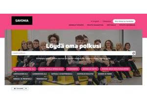 Savonia University of Applied Sciences's Website Screenshot
