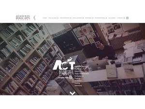 Academy of Fine Arts, Tournai's Website Screenshot