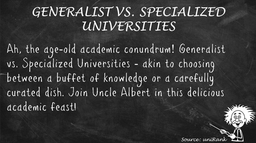 Generalist vs. Specialized Universities - Guide to the Right Academic Path