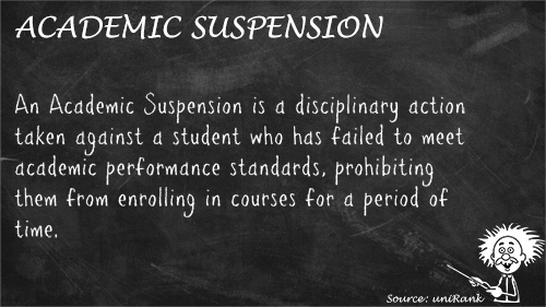 Academic Suspension definition