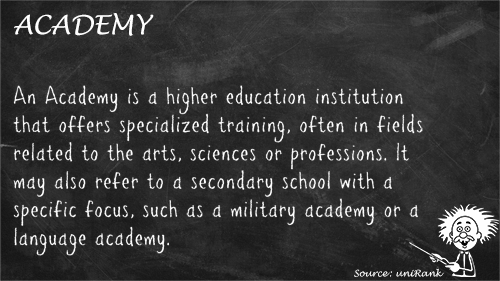 Academy definition