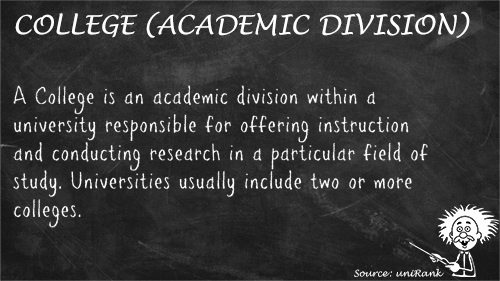 College (academic division) definition
