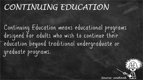 Continuing Education definition