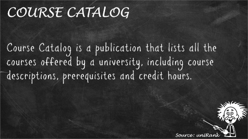 Course Catalog definition