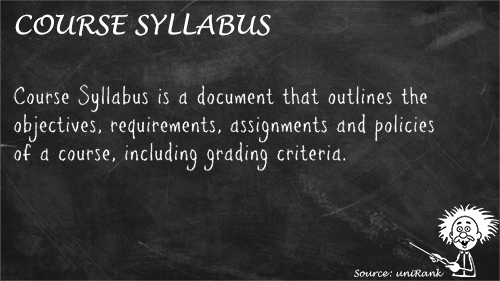 Course Syllabus definition