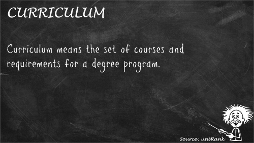 Curriculum definition