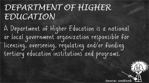 Department of Higher Education definition